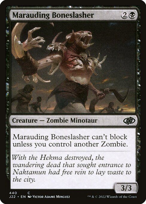 Marauding Boneslasher highlighted card art