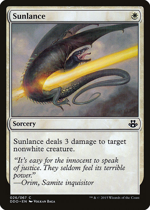 Sunlance from Duel Decks: Elspeth vs. Kiora