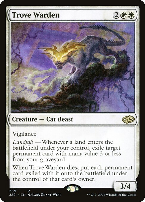 Trove Warden highlighted card art