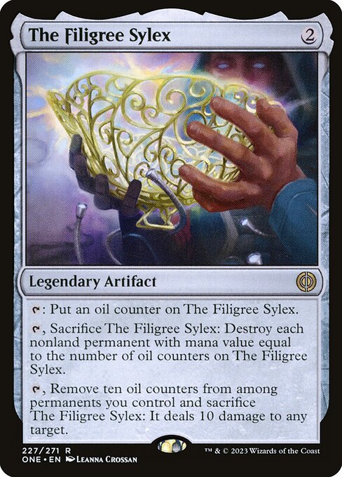 The Filigree Sylex from Phyrexia: All Will Be One