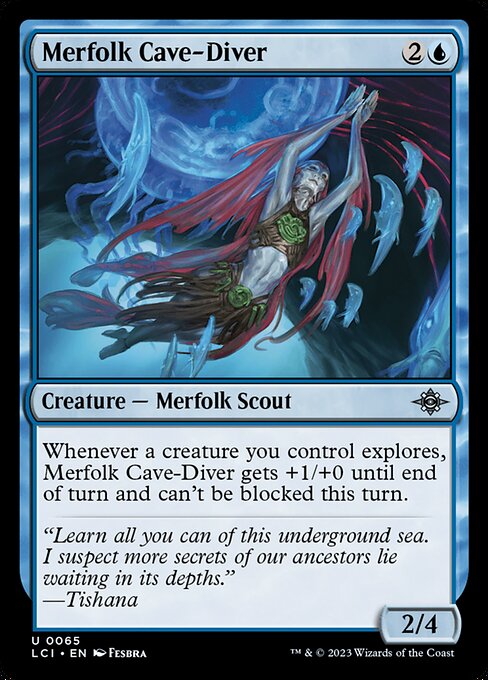 Merfolk Cave-Diver highlighted card art