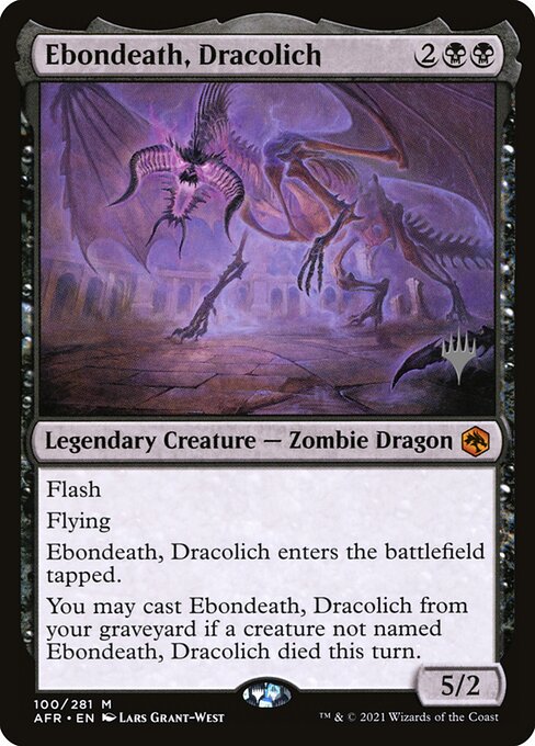 Ebondeath, Dracolich from Adventures in the Forgotten Realms Promos