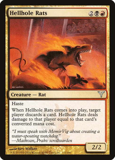 Hellhole Rats highlighted card art