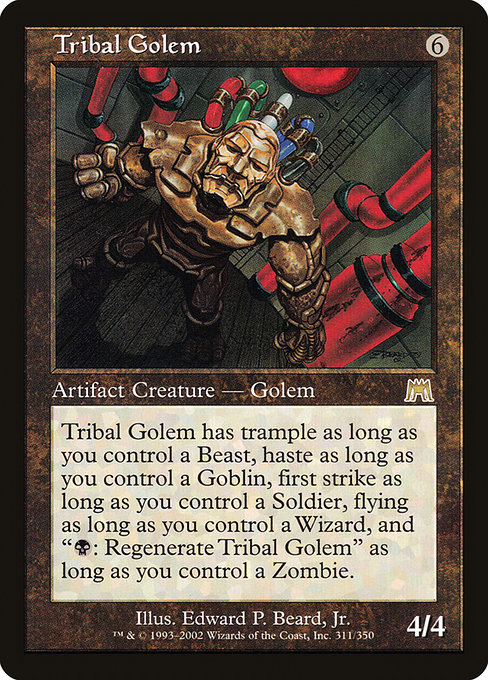 Tribal Golem highlighted card art