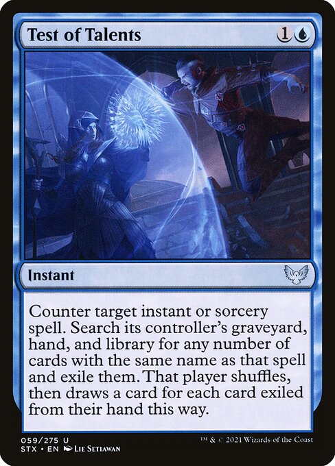 Test of Talents highlighted card art