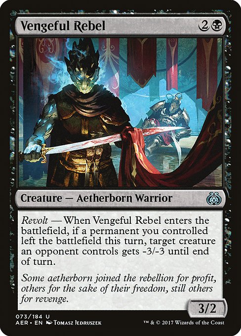 Vengeful Rebel from Aether Revolt