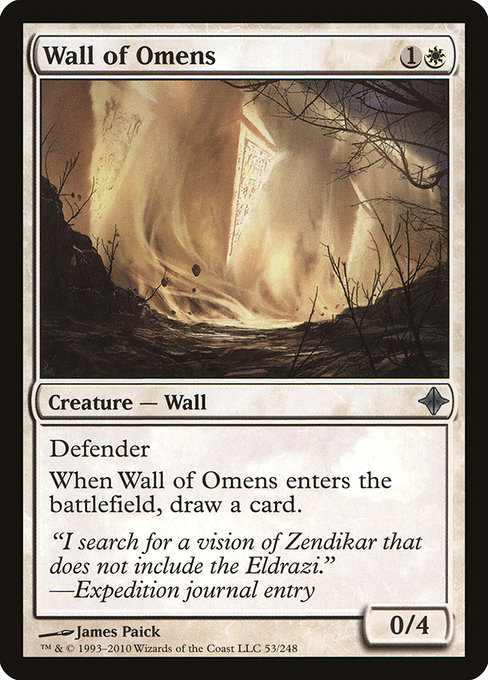 Wall of Omens from Rise of the Eldrazi