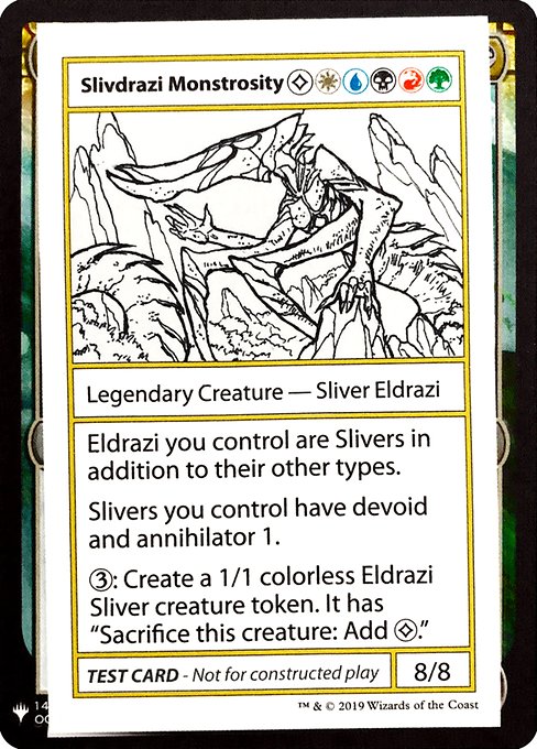 Slivdrazi Monstrosity from Mystery Booster Playtest Cards 2019