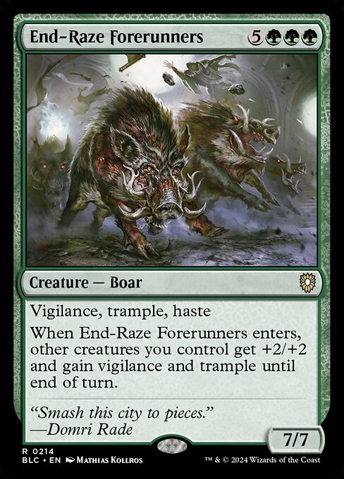 End-Raze Forerunners highlighted card art