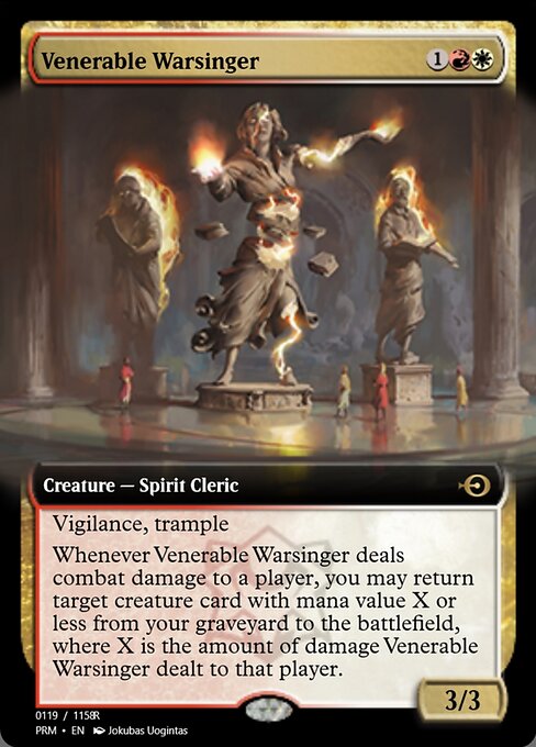 Venerable Warsinger highlighted card art