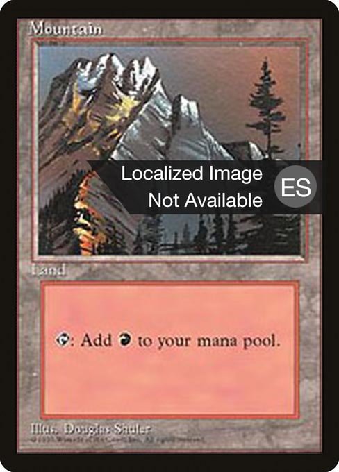 Mountain from Fourth Edition Foreign Black Border