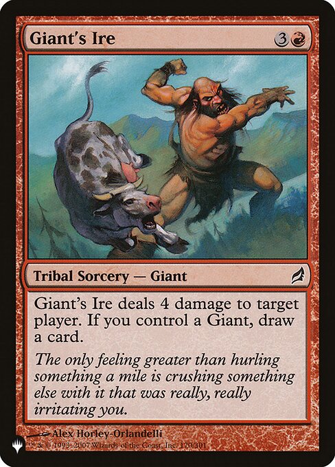 Giant's Ire highlighted card art