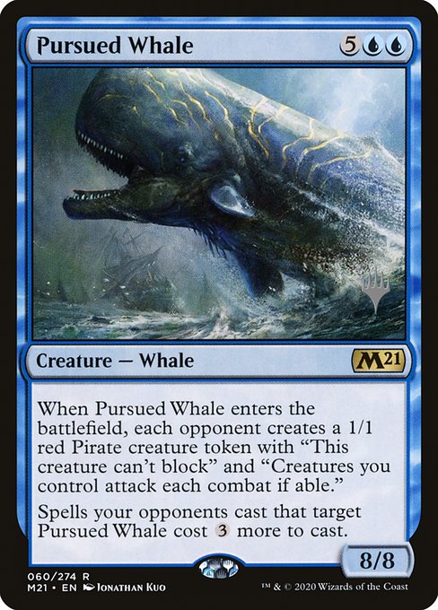 Pursued Whale from Core Set 2021 Promos