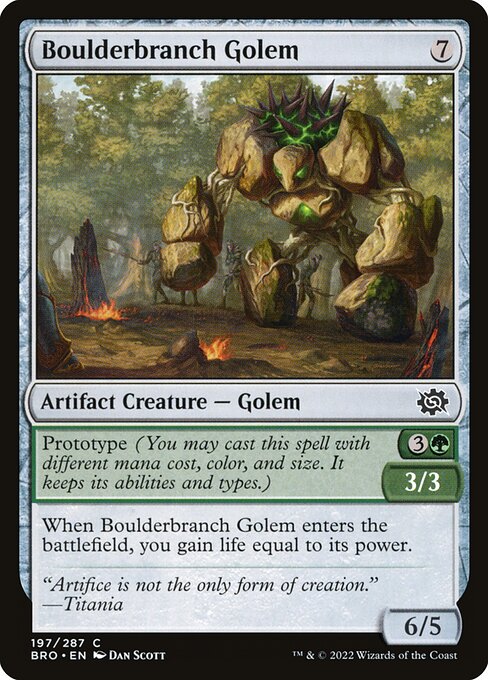Boulderbranch Golem highlighted card art