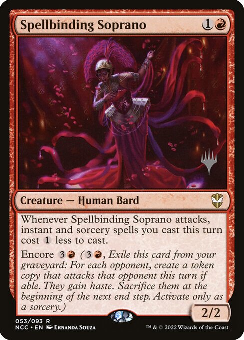 Spellbinding Soprano from New Capenna Commander Promos
