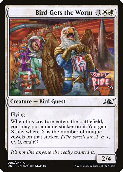 _____ Bird Gets the Worm highlighted card art