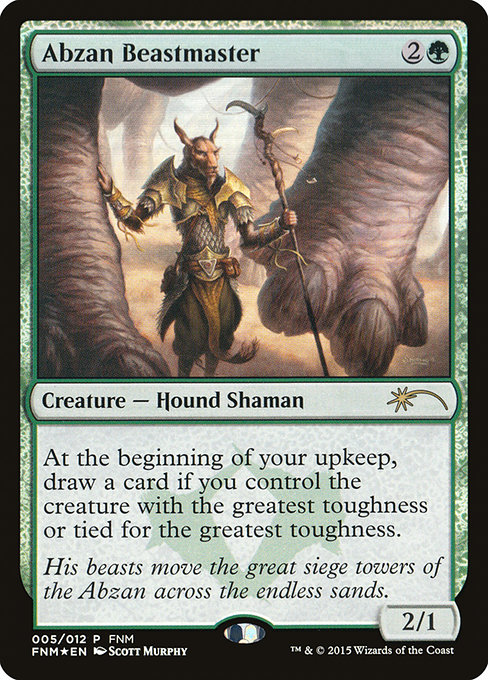 Abzan Beastmaster from Friday Night Magic 2015