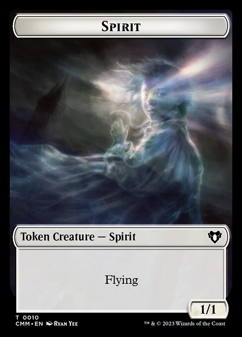 Spirit from Commander Masters Tokens