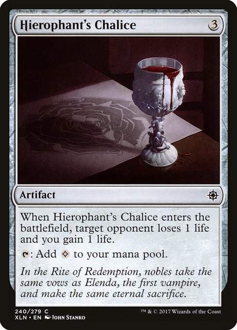 Hierophant's Chalice highlighted card art