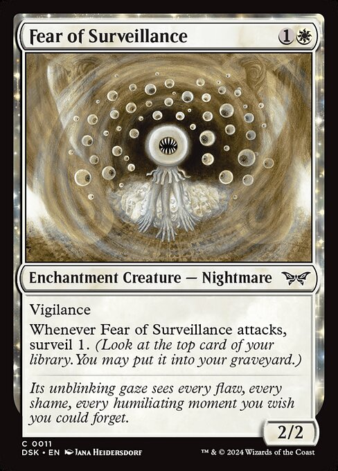 Fear of Surveillance highlighted card art