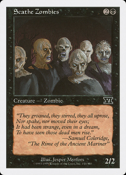 Scathe Zombies from Classic Sixth Edition