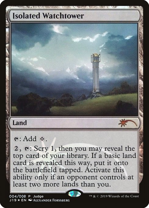 Isolated Watchtower highlighted card art