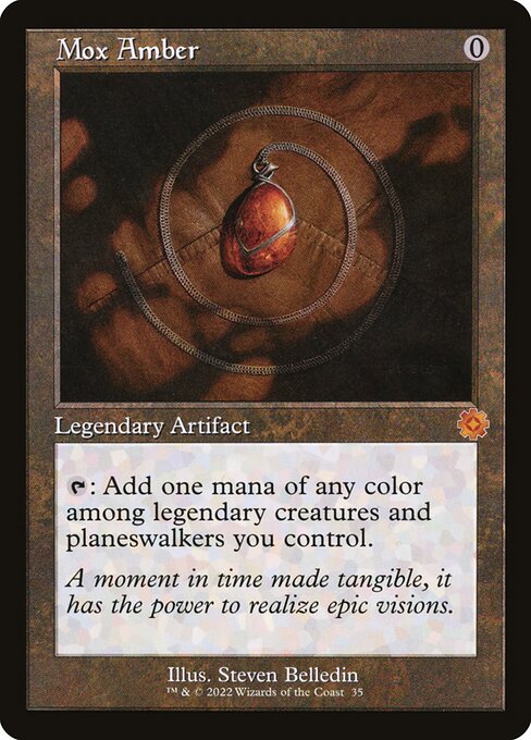 Mox Amber from The Brothers' War Retro Artifacts