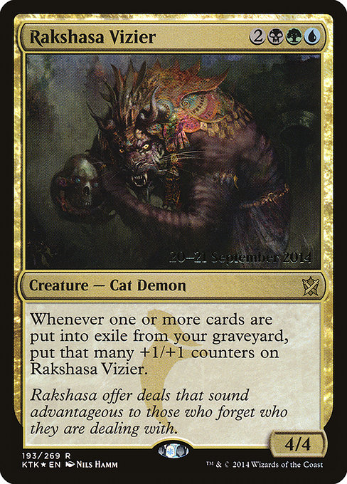 Rakshasa Vizier from Khans of Tarkir Promos