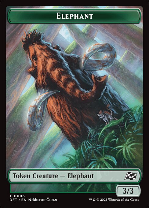 Elephant highlighted card art