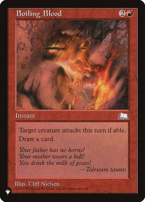 Boiling Blood highlighted card art