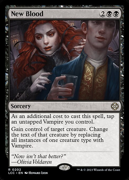 New Blood highlighted card art