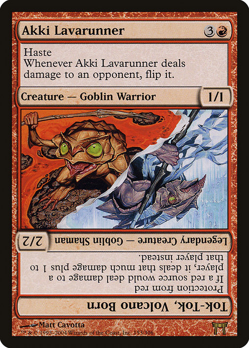 Akki Lavarunner // Tok-Tok, Volcano Born highlighted card art