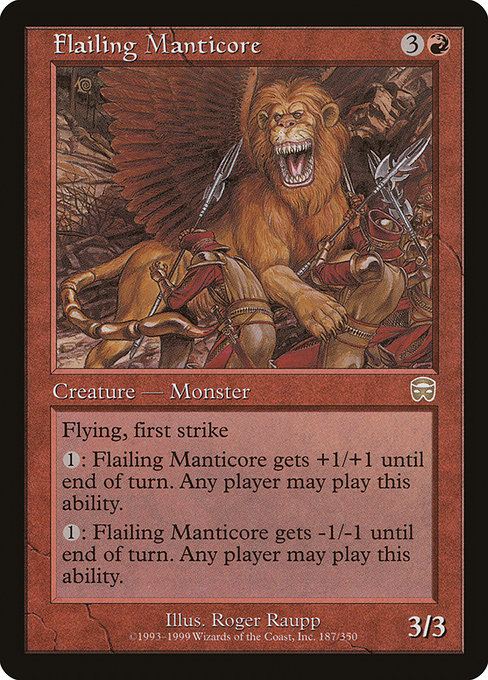 Flailing Manticore highlighted card art