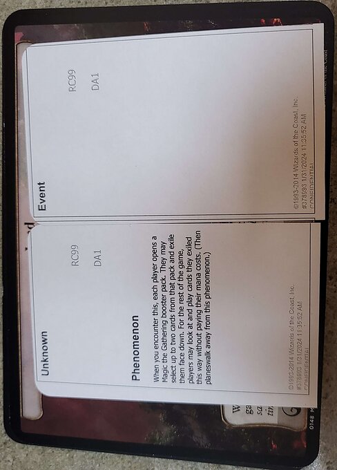 Unknown Event highlighted card art