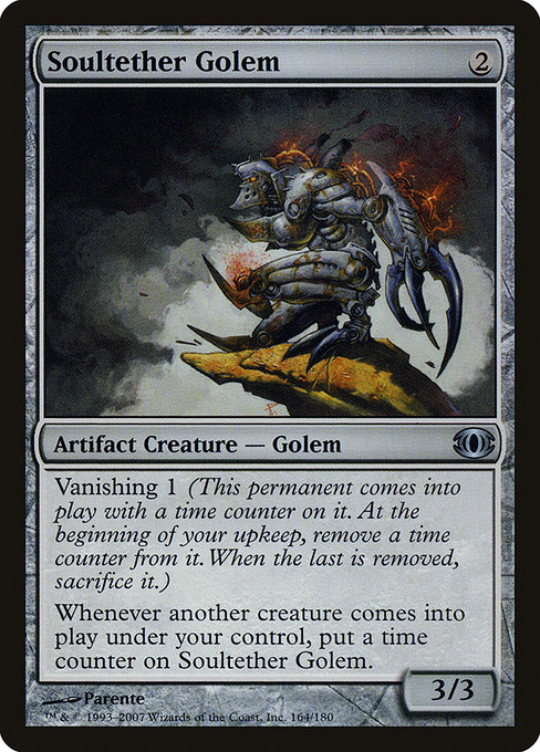 Soultether Golem highlighted card art