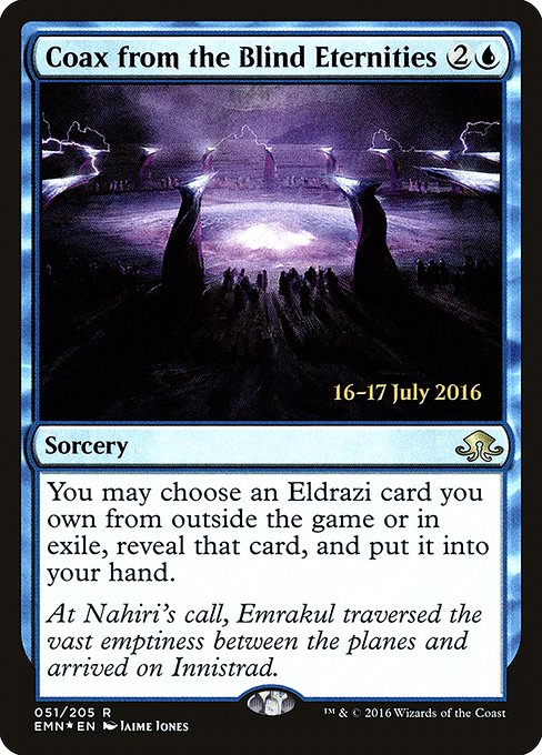 Coax from the Blind Eternities highlighted card art