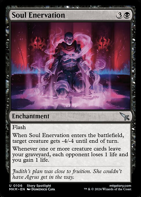 Soul Enervation highlighted card art