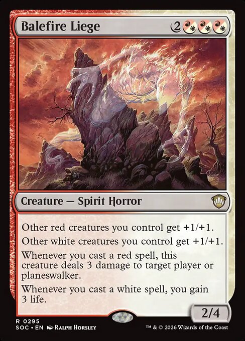 Balefire Liege from Secrets of Strixhaven Commander