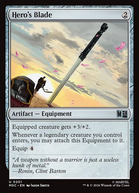 Hero's Blade from Marvel Super Heroes Commander