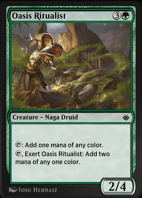 Oasis Ritualist highlighted card art