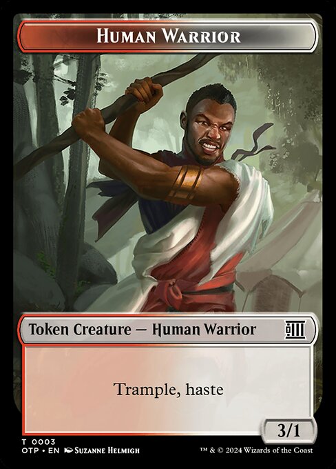 Human Warrior highlighted card art