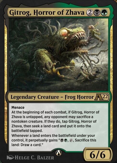 Gitrog, Horror of Zhava highlighted card art