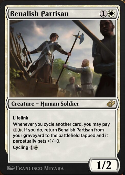 Benalish Partisan highlighted card art