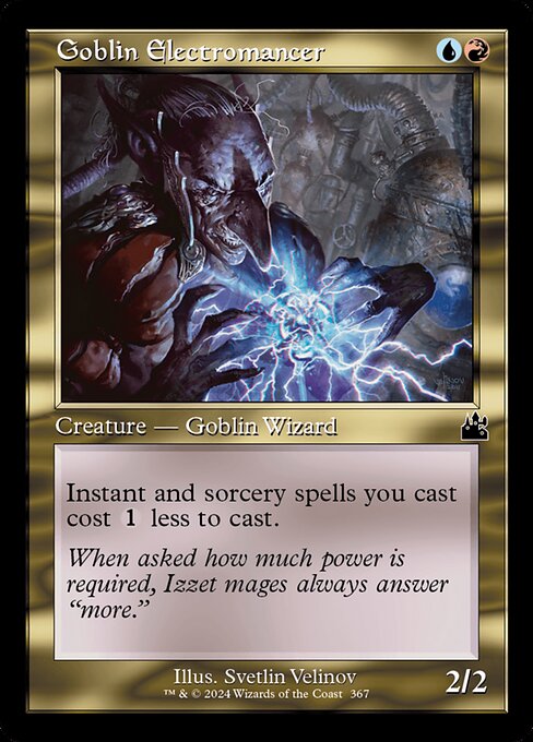 Goblin Electromancer from Ravnica Remastered