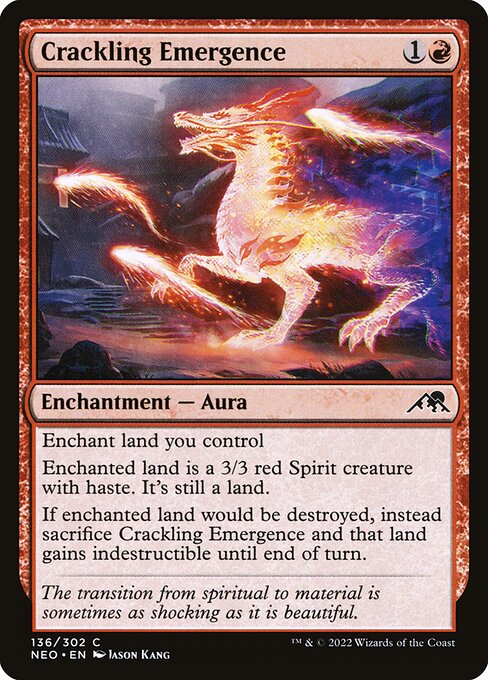 Crackling Emergence highlighted card art