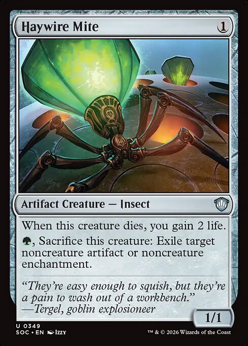 Haywire Mite from Secrets of Strixhaven Commander