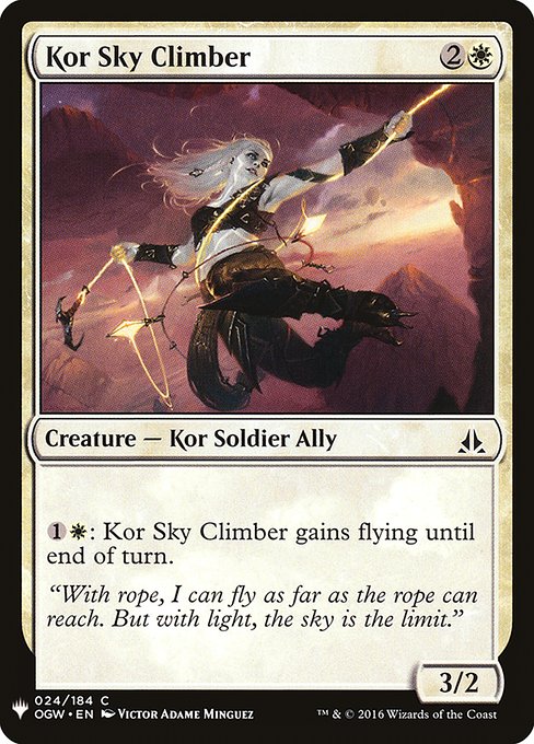 Kor Sky Climber highlighted card art