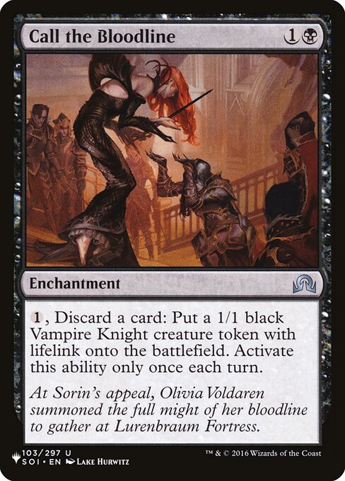 Call the Bloodline highlighted card art
