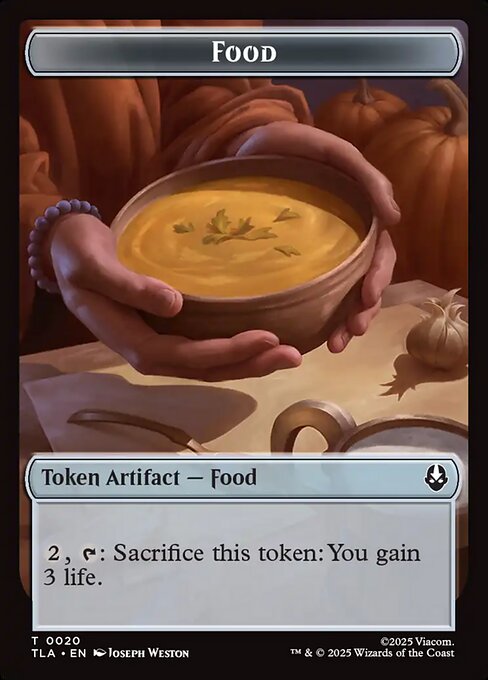 Food from Avatar: The Last Airbender Tokens