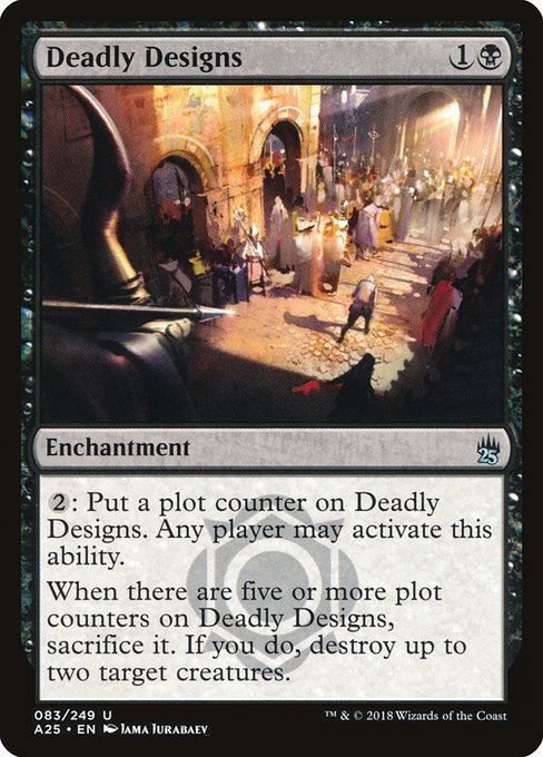 Deadly Designs highlighted card art